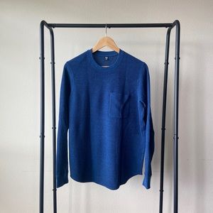 Uniqlo Waffle Knit Sweater - Blue (Price Negotiable)